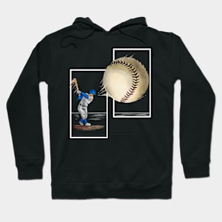 The Batter Hits The Baseball Hoodie